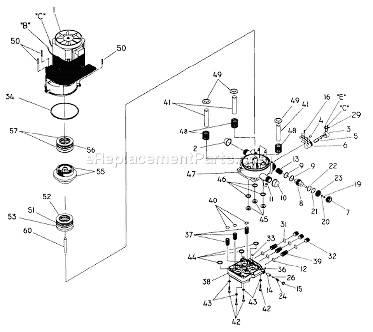 Page B Diagram and Parts List for 0776-2  Briggs and Stratton Pressure Washer